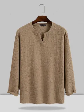 Small V-neck long-sleeved Shirt