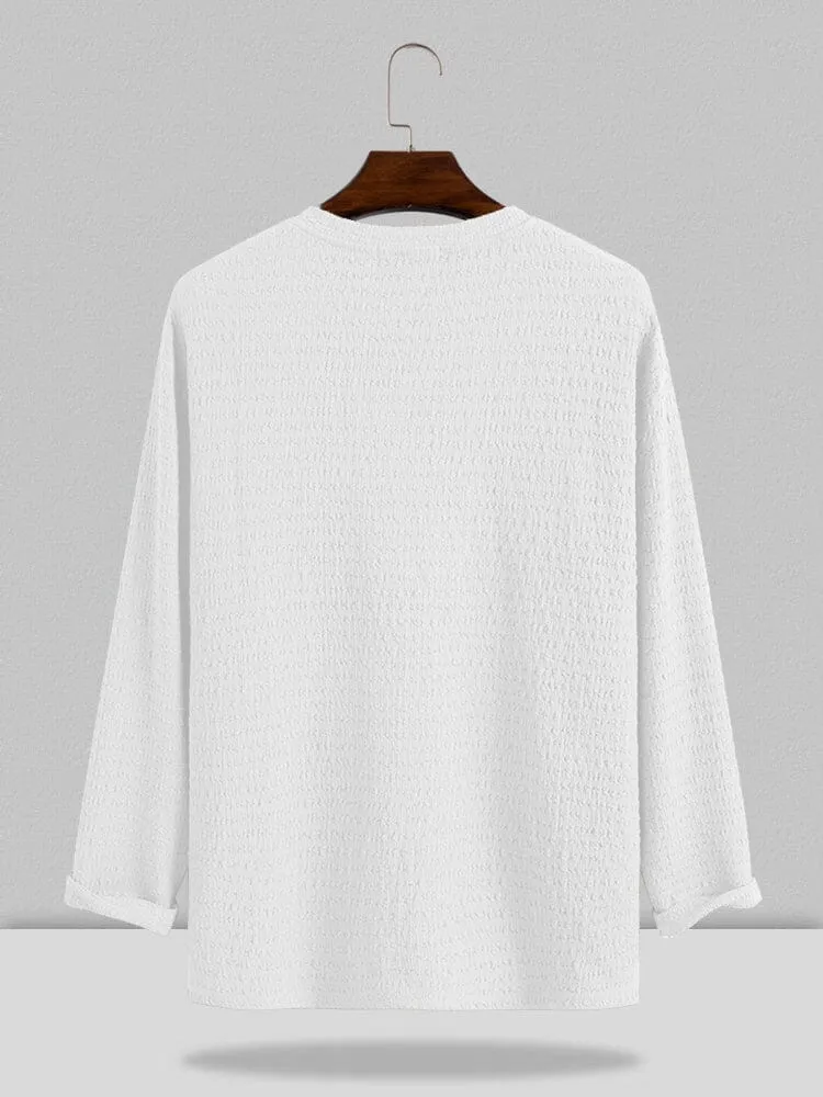 Small V-neck long-sleeved Shirt