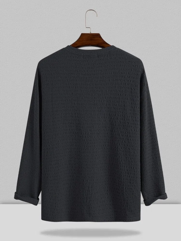Small V-neck long-sleeved Shirt