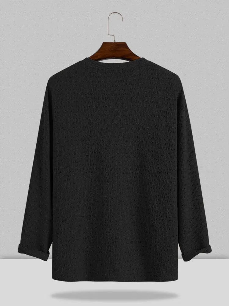 Small V-neck long-sleeved Shirt
