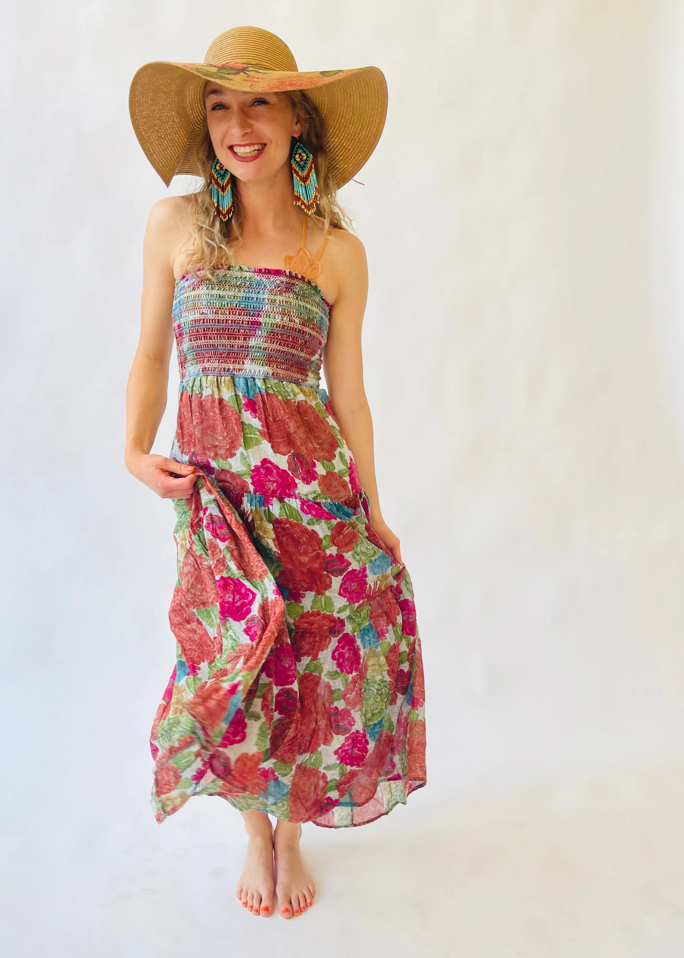 Strapless Date Maxi-Multi Color