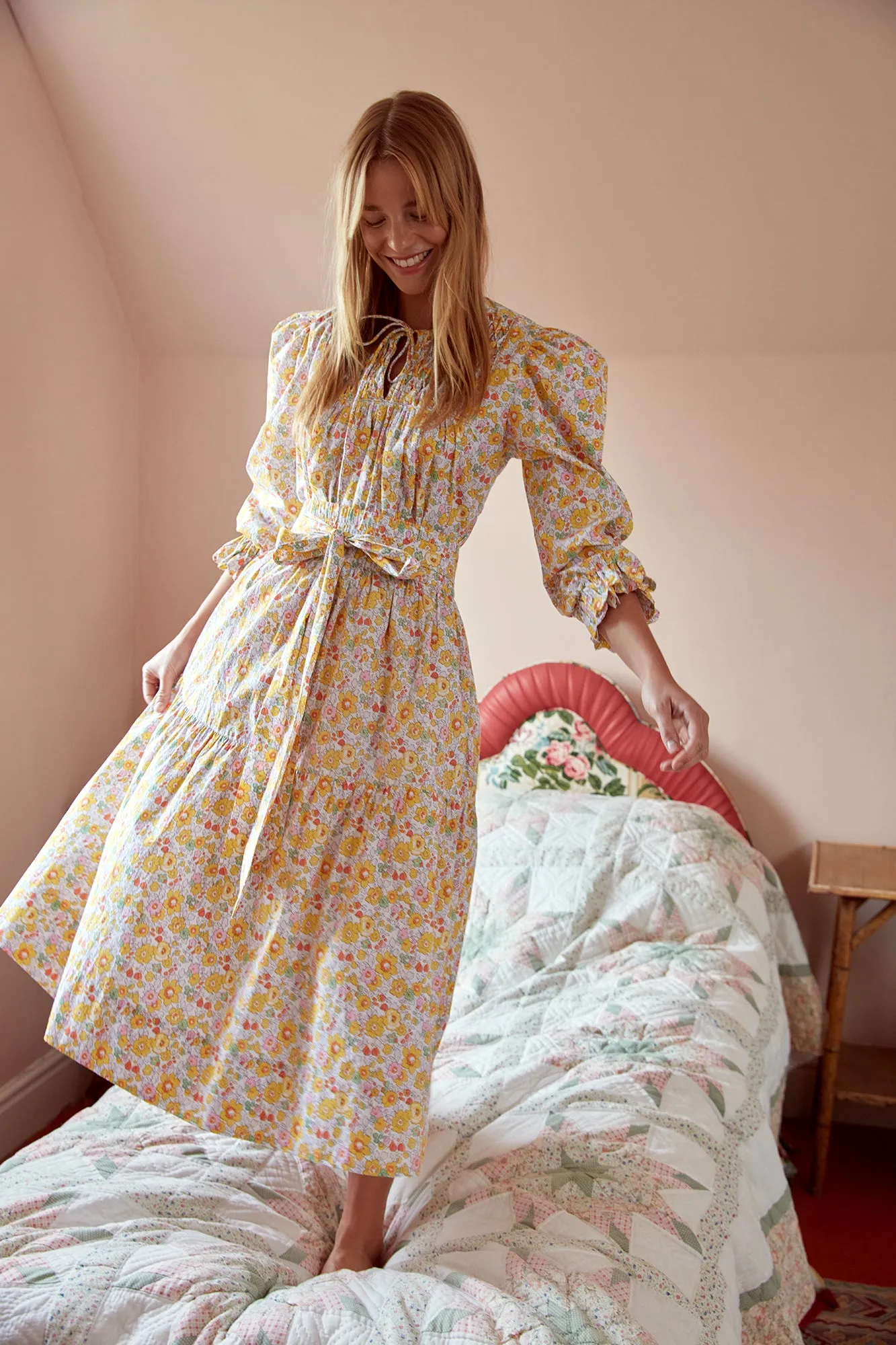 THE TIE WAIST SKIRT | Sunshine Florals