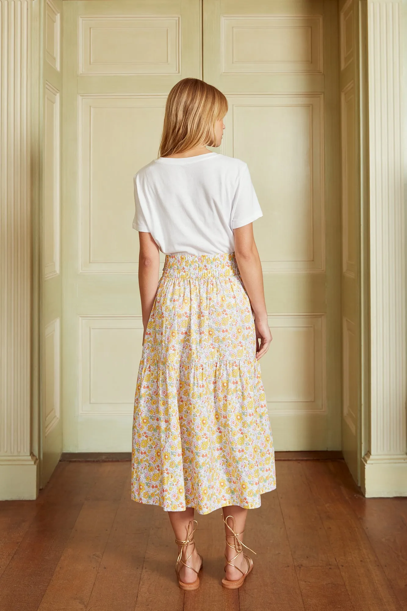 THE TIE WAIST SKIRT | Sunshine Florals
