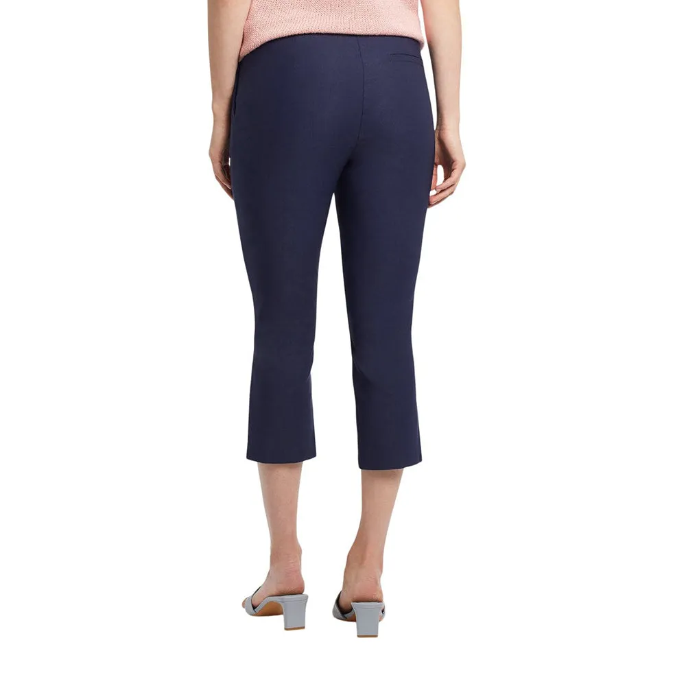 Tribal Flatten It Pull On Capri - Deepblue*