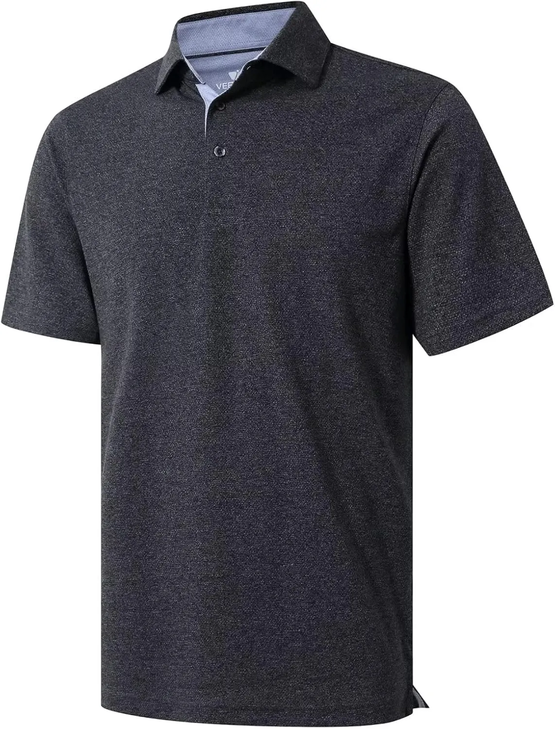 VEBOON Men's Polo Shirts Long and Short Sleeve Cotton Blend Heather Moisture Wicking Casual Collared Shirts