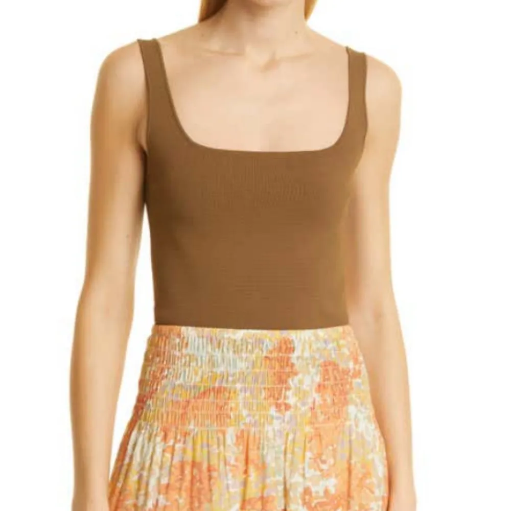 VINCE Knit Square Neck Tank