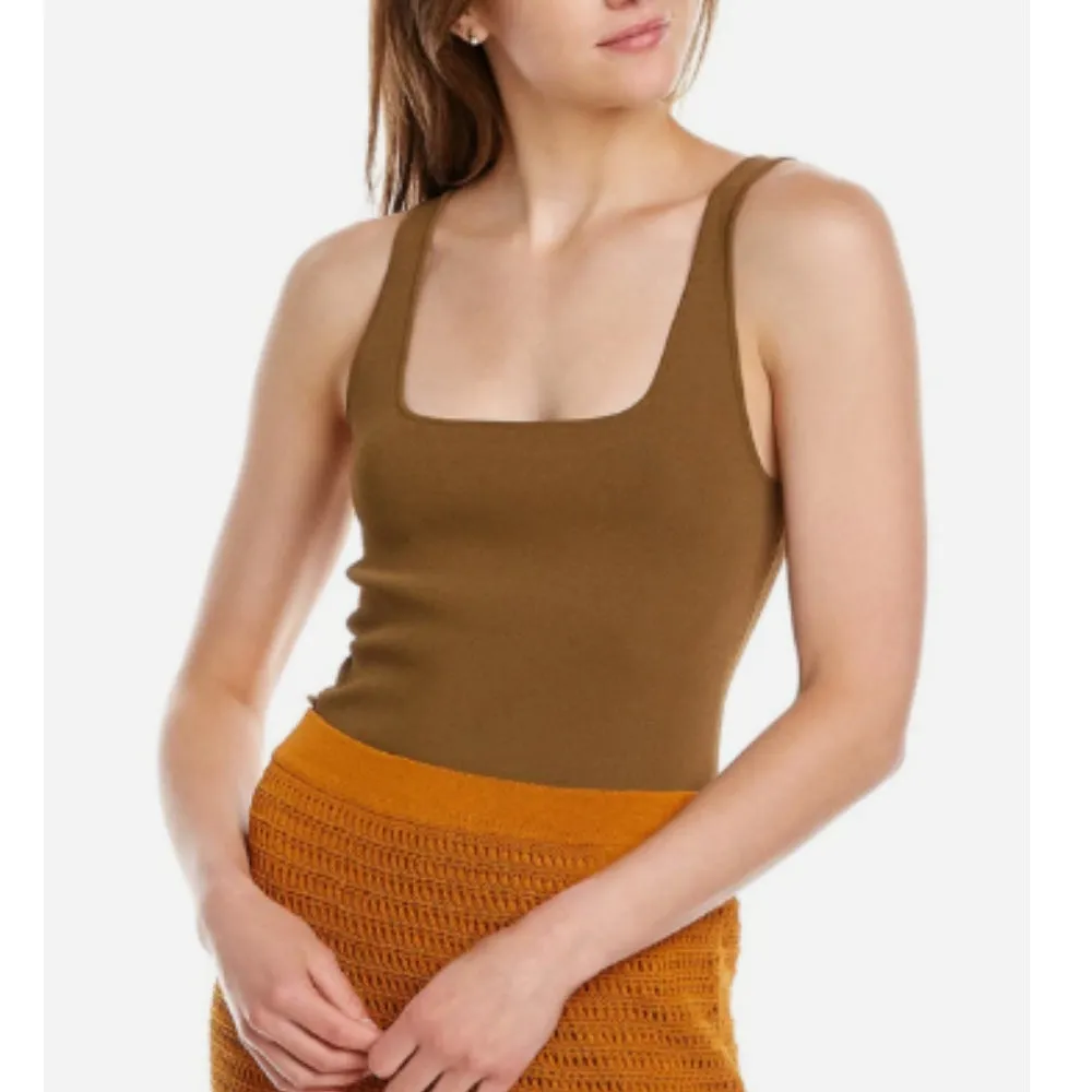VINCE Knit Square Neck Tank