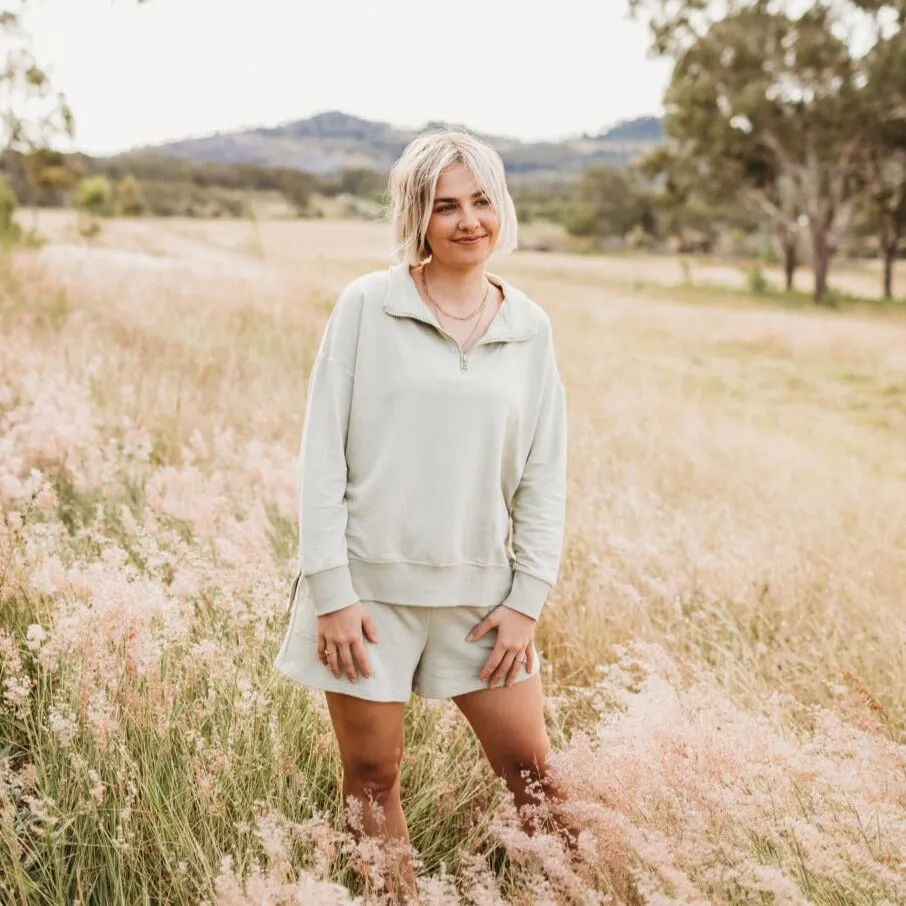 Weekender Pullover - Woman - Bamboo French Terry - Sage