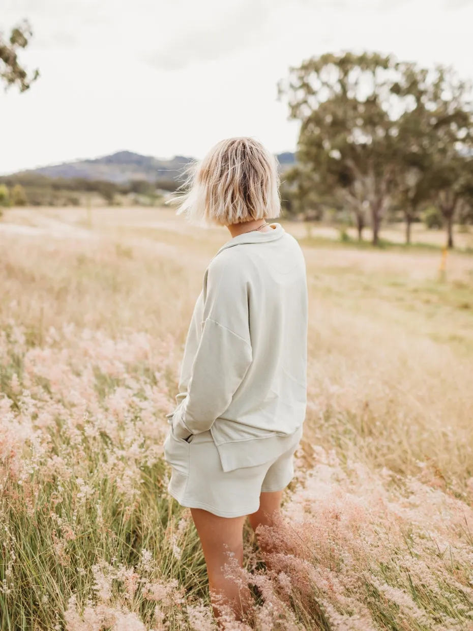Weekender Pullover - Woman - Bamboo French Terry - Sage
