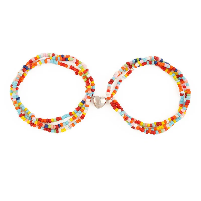 Wholesale Color Rice Bead Bracelet Love Magnet Magnetic Attraction JDC-BT-YingH002