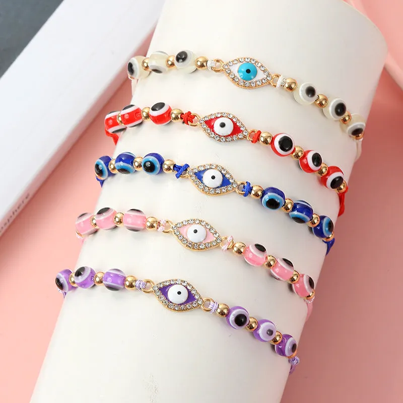 Wholesale Demon Eye Alloy Bracelet Set of 12