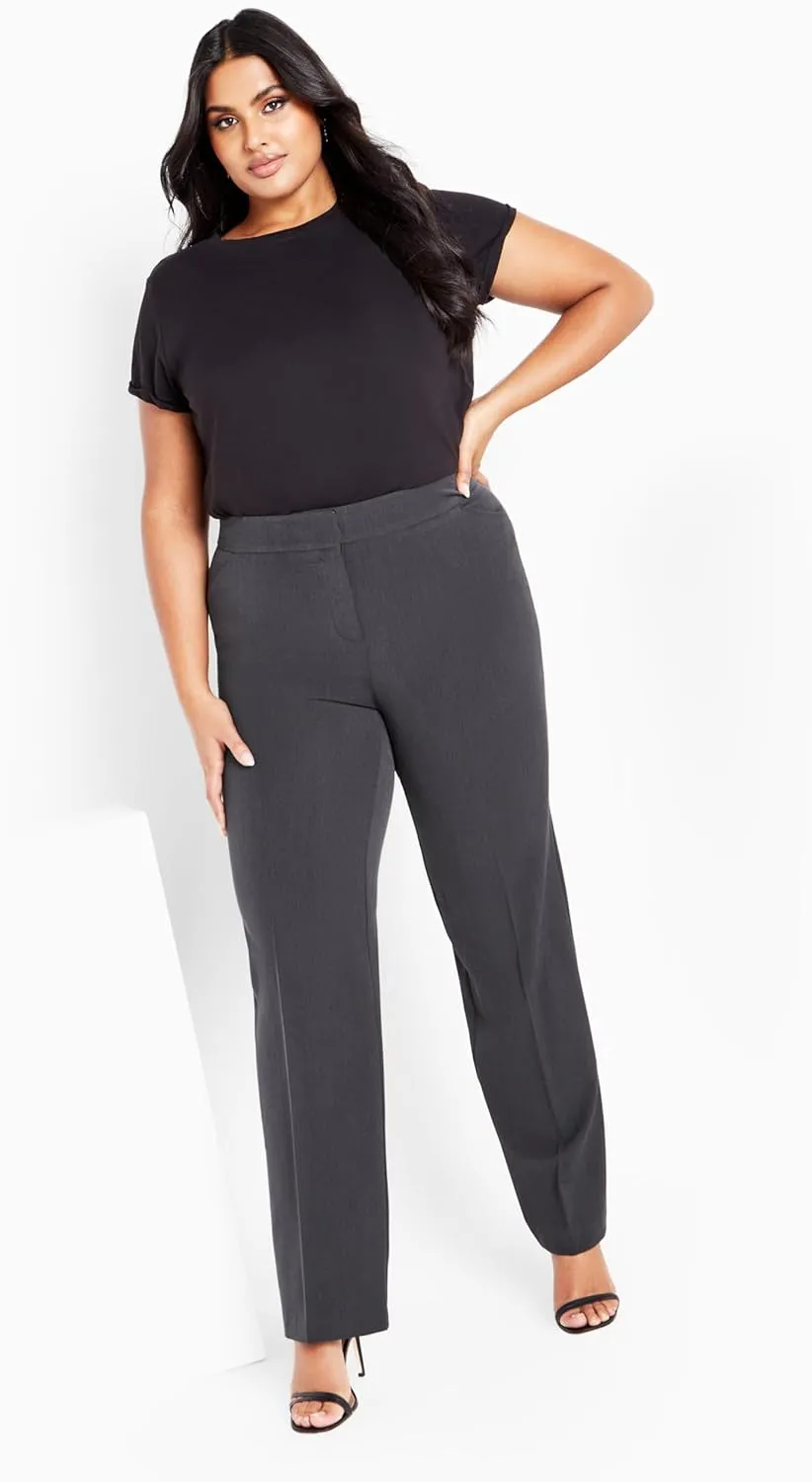 Women's Plus Size Cool Hand Trouser Charcoal