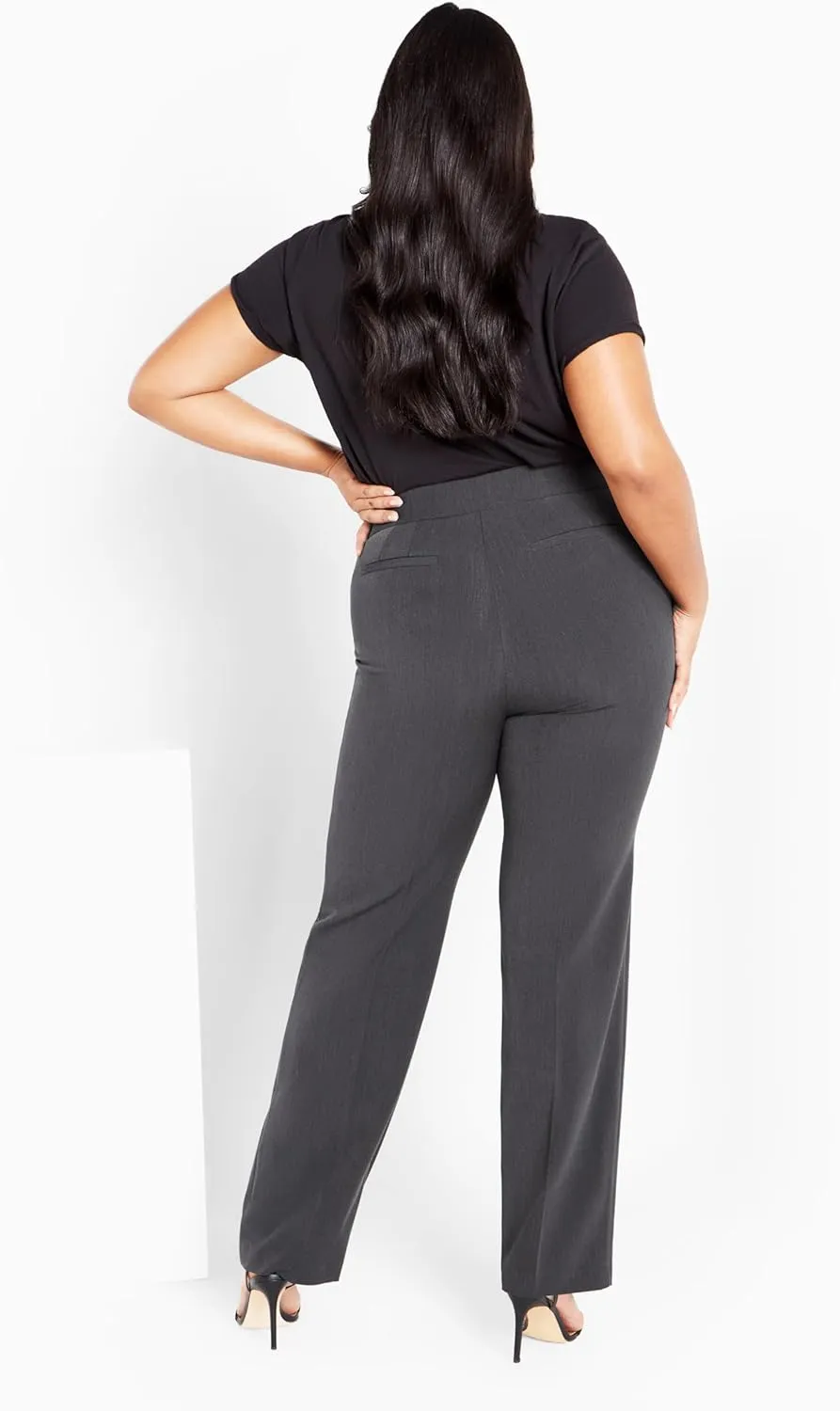 Women's Plus Size Cool Hand Trouser Charcoal