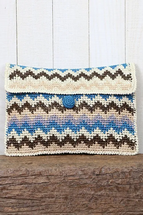 Zig Zag Clutch Bag