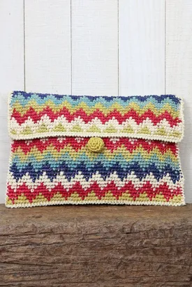 Zig Zag Clutch Bag