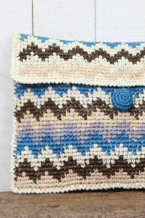 Zig Zag Clutch Bag